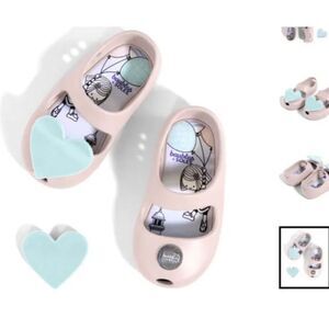 Baubles and Soles® Kaia Heart cute Kawaii Interchangeable Shoes Flats